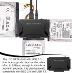 Aicharynic usb 3.0 sata ja ide adapter koos toitel&uuml;litiga 2.5-tollise ja 3.5-tollise hdd jaoks &ndash; &uuml;hildub windows xp/vista/7/10/mac os-iga