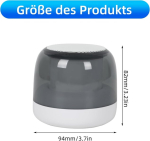 Ceiever bluetooth k&otilde;lar, v&auml;ike valgusega, mini kaasaskantav bluetooth kast, 5 w juhtmevaba bassik&otilde;lar v&auml;litingimustesse, matkamiseks, aeda, peole, reisimiseks (valge)