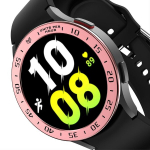 Giopuey kaitsev r&otilde;ngas, &uuml;hildub samsung galaxy watch 4 40 mm, bezel ring bezel styling bezel protective case, kaitsev r&otilde;ngas valmistatud alumiiniumisulamist metallist - a-rose gold