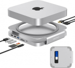 Gewokliy mac mini studio dokk ja alus, usb c jaotur ssd korpusega nvme/sata m.2 jaoks, 4k hdmi adapter 10 gbps usb a/c port, tf/sd kaardilugeja, mac mini jaotur mac mini m1/m2 ja mac studio jaoks