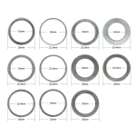 Saetera adapter, 3 metallpuksi, seibid, ketassaetera r&otilde;ngasadapter, reduktsiooni pesa (25,4 x 16 mm)