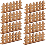 Nuobesty 20 tk miniatuursete haldjate aia aedade komplekt, nukumaja kaunistused, puidust postid, k&uuml;laaia ornament, mini aed, dekoratiivne aed mikromaastikele, kodu aksessuaarid, kodu dekoratsioon