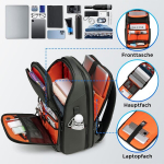 Fenruien Laiendatav s&uuml;learvuti seljakott, &auml;ri seljakott, meeste s&uuml;learvutikott 17 tolli meestele ja naistele, teismelistele s&uuml;learvutisahtliga, Usb laadimisport, armee roheline-1, &auml;ri