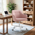 Kontoritool, 64 x 64 x 83-93 cm, pastellroosa