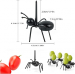 48-osaline sipelga puuviljakahvlite komplekt, laste sipelga hambaorgid, sipelga toidutikud, looma puuviljatikk, loominguline toidukahvel, suupistete, puuviljade, magustoitude, koogimagustoitude jaoks