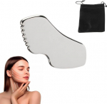 Gua sha kivi roostevabast terasest, metallist gua sha kraapija hammastega, roostevabast terasest guasha n&auml;ot&ouml;&ouml;riistad, keha gua sha kivi, gua sha kraapimismassaaži t&ouml;&ouml;riist, gua sha roostevaba teras n&auml;ole, silmadele, kaelale