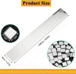 3200 mini mosaiikpeegliplaadi komplekt, peegelmosaiikkleebised, isekleepuvad, mini peegelmosaiigi isekleepuvad peegelmosaiigi plaadid, k&ouml;&ouml;ki, vannituppa, restorani