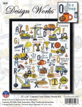 Design Works Crafts Construction Abc loendatud ristpistes komplekt