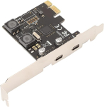 Topiky Pci E to Usb C laienduskaart, Pci E Type C laienduskaart 2 porti, kiire 5 gbps, s&otilde;ltumatu kindlustus ja seadme kaitse win jaoks