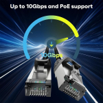 Cat 6a Ftp v&otilde;rgukaabel 30m, 10 Gbps, vasktraat, v&auml;lis-/sisemine