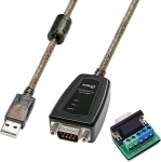 Dtech Usb-rs485 adapter Rs422 kaabel jadaport Cp2102 kiibiga terminaliplaat Led-tuled ferriits&uuml;damik Windows 11 10 8 7 Xp Mac (0,5 m)