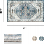 Sixhome sinine vaip 90 x 150 cm elutuppa, pestavad vaibad magamistuppa, vintage vaibad elutuppa, traditsiooniline vaip magamistuppa, vaip s&ouml;&ouml;gituppa