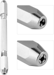 Fafeicy 0-3mm kahe otsaga k&auml;sipuur, mini mikro manuaalne kahe otsaga tihvt-kruvikeeraja, k&auml;sipuur, spiraalpuur