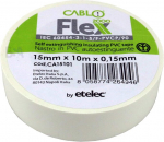 Cablo Ca15101 isoleerteip 15 mm x 10 m x 0,15 mm pvc isekustuv iec rohs elektriline teip 15 x 10 mm/m, 5 tk pakis