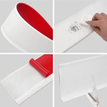 Pehme p&otilde;randaliist, isekleepuv, pvc p&otilde;randaliist, painduv otsaliist, kink board k&ouml;&ouml;ki, vannituppa, seina, p&otilde;randa dekoratiivne, 10 m x 10 cm, valge