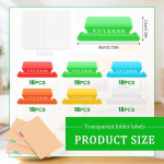 Moguri 60-ne failikausta vahelehe komplekt, sisestatavad plastvahelehed, rippkausta vahelehed, plastkausta vahelehed, kiire tuvastamine