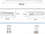 Leloco 2 Led pikendusjuhtme komplekt 2 m mini pistikuga kapi valgustuseks, pinnale paigaldatav valgusti, k&ouml;&ouml;gi valgustus, Led-kaabli &uuml;henduskaabel (valge)
