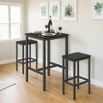 Baarilaud, 60 x 60 x 92 cm, Must, Baarilaud, VASAGLE LBT025B02, 60 x 60 x 92 cm, Must