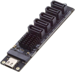Chenyang Usb 3.1 Gen 2 kuni 5 Sata 3.0 pordi multiplekseri laienduskaardi adapter emaplaadi Sata k&otilde;vaketta pordi laiendamiseks Jmb575 Jms580 kiibistikuga