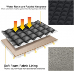 Rainyear 13 tolline s&uuml;learvuti &uuml;mbris teemantvahuga, vee- ja p&otilde;rutuskindel kotikott, &uuml;hildub 13,3 Macbook Air/pro/touch Bar, 13,5 Surface, 13" Chromebook, Dell Hp Lenovo Thinkpad Asus Acer (must)