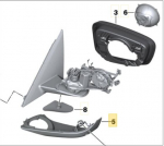 BMW 5 G30 G31 Vasak Alumine Korpus Originaal 51167452325