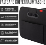 Noguz - 2 premium-klassi pakiruumi koti komplekt koos organiseerijaga (tugevdatud disain) - kokkupandav auto hoiukast 35 liitrit ja pakiruumi kott tagaistmele, palju hoiuruumi - kokkupandav autokott hoiukastina