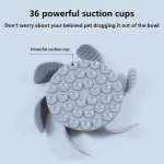 Gnaumore aeglase s&ouml;&ouml;mise koer, aeglase s&ouml;&ouml;mise koera silikoon, l&otilde;igatav koerte kauss, kauss koertele, kausi libisemisvastane siset&uuml;kk, v&auml;hendab &uuml;les&ouml;&ouml;mist, hall, 11 cm