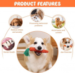 Panemy 3 porgandi n&auml;rimism&auml;nguasja komplekt kutsikatele, koera m&auml;nguasi porgand, punutud k&ouml;ie m&auml;nguasi koerale interaktiivseks, vastupidav n&auml;rimism&auml;nguasi kutsikatele