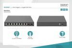 Digitus v&otilde;rgul&uuml;liti - 10 porti - gigabit ethernet - haldamata - 8x rj45 porti - 2x sfp &uuml;leslingid - 10/100/1000 mbit/s - auto-mdi/mdi-x - must