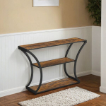 Konsoollaud, 120 x 30 x 80 cm, Vintage Pruun-Must