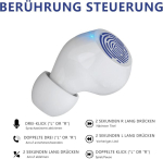 Juhtmevabad Bluetooth k&otilde;rvaklapid, juhtmevabad in-ear Hifi stereoheliga Ipx5 veekindlad k&otilde;rvaklapid mikrofonide ja kiirlaadimiskarbiga, 32h m&auml;nguaeg, puutetundlikud nupud nutitelefonile (cows)