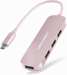 Meanhigh usb c jaotur meanhigh 4 pordiga usb 3.0 jaotur s&uuml;learvutile usb 2.0 pordi laiendaja multi splitter arvuti type-c dongle macbook mac air ipad pc v&auml;lkm&auml;luseadmele mobiilsele hdd-le