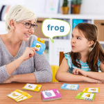 R&auml;&auml;kivad &otilde;ppekaardid v&auml;ikelastele, elektroonilised kaardid, 224 s&otilde;na, logopeedia m&auml;nguasi, koolieelne &otilde;ppemasin, kingitus 1-6 aastastele, karu, inglise keel