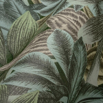 Livingwalls Travel Styles mittekootud tapeet, džunglitapeet roheline ja sinine, troopiline tapeet erinevatele ruumidele, 10,05 m x 0,53 m