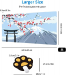 Fairygate hiirematt Japanese Cherry Blossom laud Anime m&auml;nguklaviatuuri matt libisemiskindel kummist alus suur laiendatud laua kaitse kodu kontorisse B5801-m