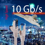 1attack.de 5 x 1.5 m cat.6 - ethernet gigabit lan v&otilde;rgu patch kaabel rj45 cat 6 a 10000 mbit/s sftp pimf 500 mhz - violetne