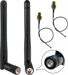 Khiyqilo Wifi antenn 2.4ghz 3dbi Sma pistik Ipex antenn Wifi ruuterile traadita v&otilde;rgukaardile turvalisuse Ip-kaamerale videovalve monitorile bluetooth antennile