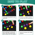 Audasi intellektuaalne malelaud double duel rainbow ball elimination malelaua m&auml;ng funny table strategy game family game party game lastele ja t&auml;iskasvanutele (100 palli)