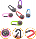 Dhweku kompassi v&otilde;tmehoidja &ndash; 6 t&uuml;kki kompassi v&otilde;tmehoidja, v&auml;rviline karabiin, plastikkompass, klambrid, taskukompass, v&ouml;&ouml;klambrid v&auml;ljas telkimiseks, peom&auml;nguasjad