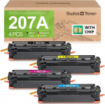 Swiss toner &uuml;hildub hp 207a toonerikomplektiga (kiibiga) 207a 207x m283fdw tooner hp color laserjet m283fdw m255dw m255nw m282nw m283fdn tooner w2210a w2211a w2212a w2213a jaoks