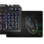 Spirit of gamer pro-mkh5 m&auml;nguri 4-in-1 komplekt - m&auml;nguriklaviatuur rgb azerty anti-ghosting/m&auml;ngurihiir 7 nuppu rgb 6400 dpi/rgb/libisemiskindel padi/pc ps4 ps5 xbox one mac