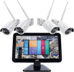 Monitor Pni House Wifi650 videovalve komplekt - 4 kaamerat Full Hd Wi-fi P2p ja 12-tolline Lcd monitor