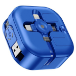Asicen sisset&otilde;mmatav multi usb kaabel [4.5a 1.2m] 4-in-1 kiire laadimiskaabel, universaalne mitmekordne kaabel ip/type c/micro usb jaoks iphone 16/15/14/13/samsung galaxy/pixel/sony/lg/htc/tahvelarvutitele