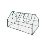 Mini kasvuhoone 69&times;49&times;92 cm 4 riiulit terasraam PE kate kompaktne ja kokkupandav 90001 FLO