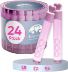 Einssein 24 x seebimullid pulmad armastus prillid karp roosa &ndash; kingitused pulmadeks ristimiseks s&uuml;nnip&auml;evaks kihlumiseks &ndash; mini pulma seebimullid s&uuml;damekujulise k&auml;epidemega tuubis &ndash; pulmamullid