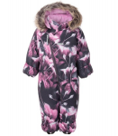 Lenne laste kombinesoon 250g Berry 24307*1822, must/roosa