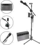 Rockjam Premium Performer 100-vatine bluetooth karaoke masin ja Pa-s&uuml;steem kahe karaoke mikrofoniga