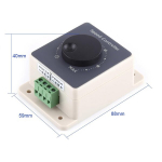 12v mootori kiiruse regulaator Pwm mootori kiiruse regulaator impulsi laiuse modulaator Dc10-60v 20a kest veekindel