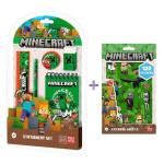 Minecrafti kirjakomplekt koos kleebistega