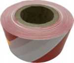 Hoiatuslint valge punane 75mm x 200 m pikk teelint